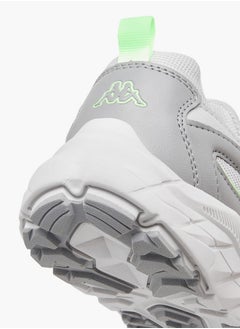 Kappa Boys' Logo Detail Sports Shoes with Hook and Loop Closure  - Image 5