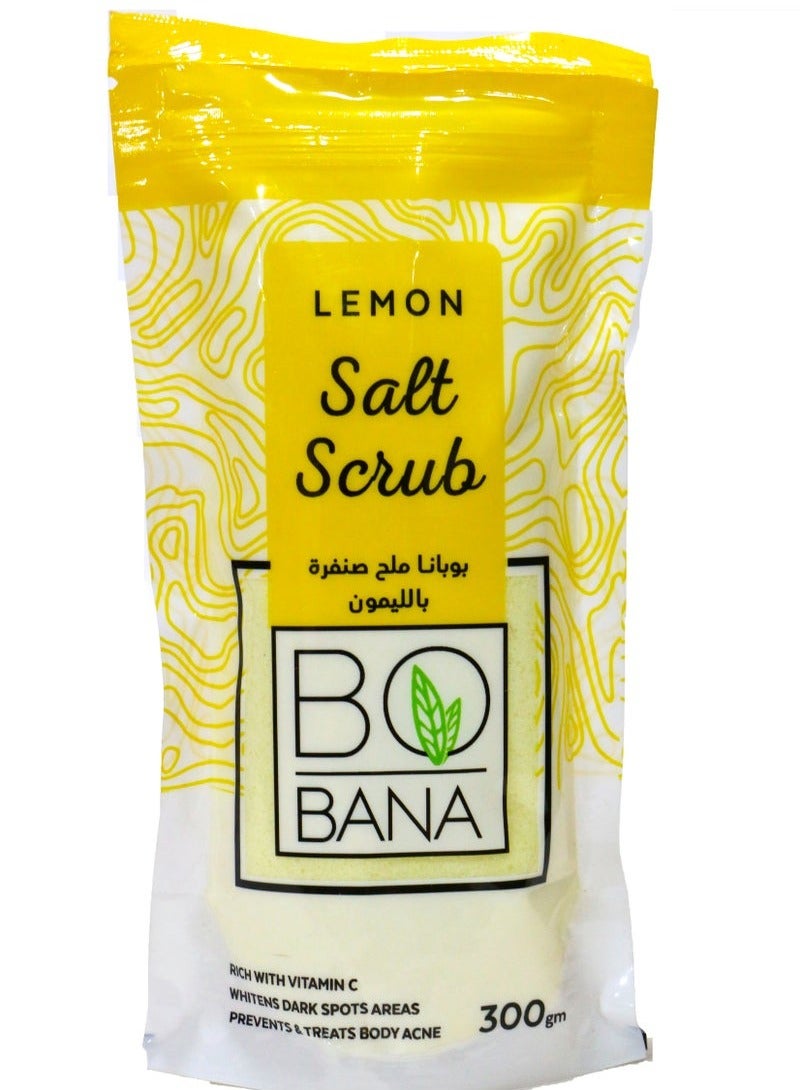 BOBANA ( packaging may vary) Bobana Lemon Salt Scrub 300 GM  - Image 1