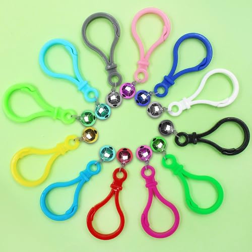 lyfLux 100Pcs Plastic Snap Clasps with 50Pcs Adjustable Metal Ball Chains, DIY Jewelry Connectors, Keychain Hooks, Backpack Clips, Durables Craft Supplies for Tags, Ornaments (Assorted Colors) - Image 5