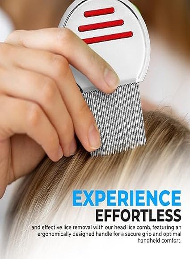 INSIME Steel Lice & nits removal comb for women hair | Anti lice treatment Nit comb for lice eggs removal lice comb for Kids, Women & Men | Head lice comb eggs remover | Lies hair comb Nits & Lice remover products (Pack of 1) - Image 4