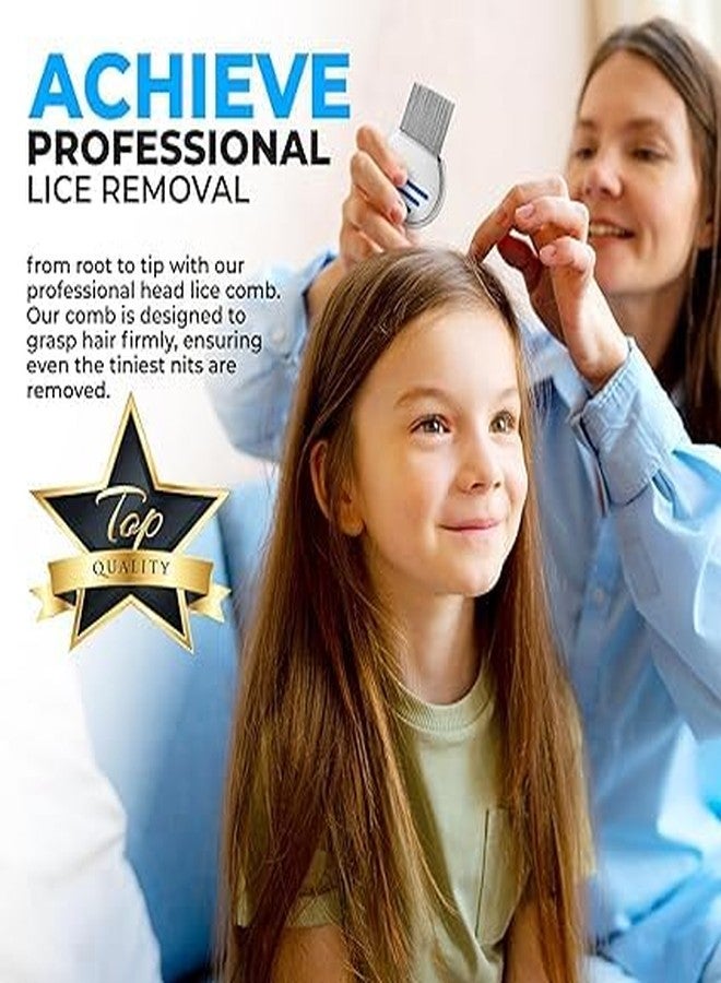 INSIME Steel Lice & nits removal comb for women hair | Anti lice treatment Nit comb for lice eggs removal lice comb for Kids, Women & Men | Head lice comb eggs remover | Lies hair comb Nits & Lice remover products (Pack of 1) - Image 5