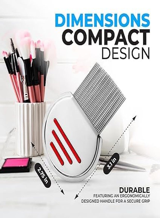 INSIME Steel Lice & nits removal comb for women hair | Anti lice treatment Nit comb for lice eggs removal lice comb for Kids, Women & Men | Head lice comb eggs remover | Lies hair comb Nits & Lice remover products (Pack of 1) - Image 3