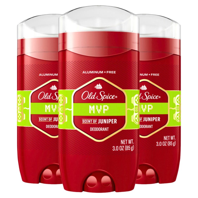 Old Spice Men's Deodorant Aluminum Free MVP, 3oz (Pack of 3) - Image 1