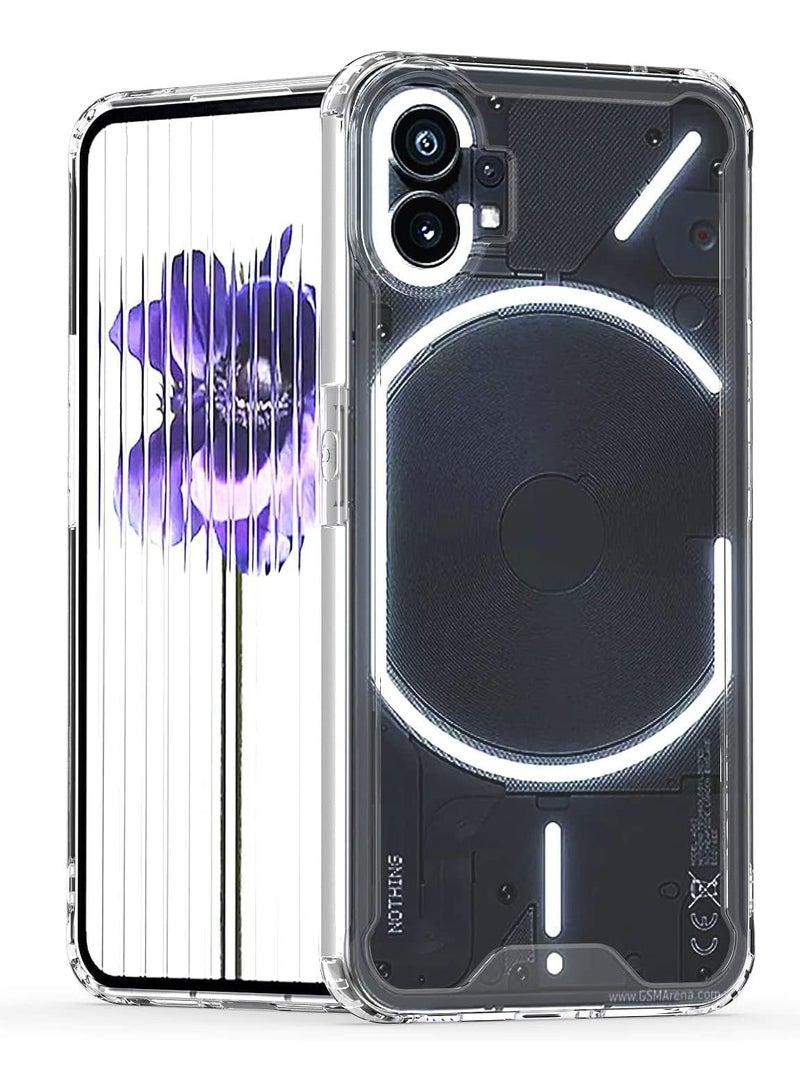 جولدن ماسك حافظة حماية شفافة باطار فور نوثينج فون 1 (شفاف)