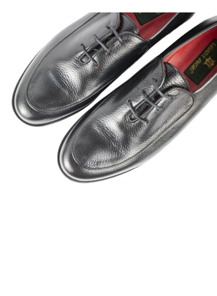Levent Semi Classic Genuine Leather 
Lace Up Shoes - Image 3