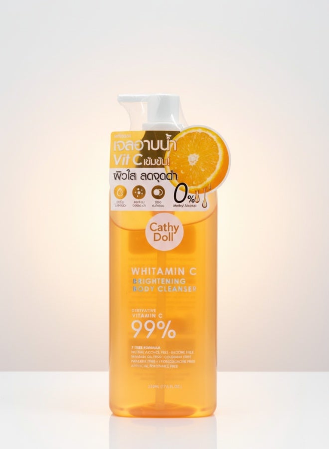 Whitamin C Brightening Body Cleanser 520 ml Vitamin C Deep Cleansing Moisturizing Whitening Body Wash for Glowing Smooth Radiant Skin