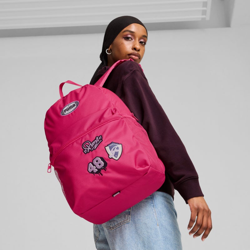 PUMA Womens Pink 20L Patch Backpack - Image 2