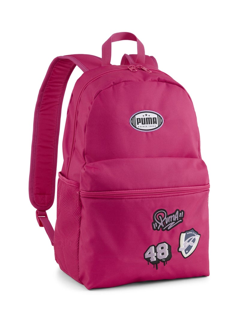 PUMA Womens Pink 20L Patch Backpack - Image 1