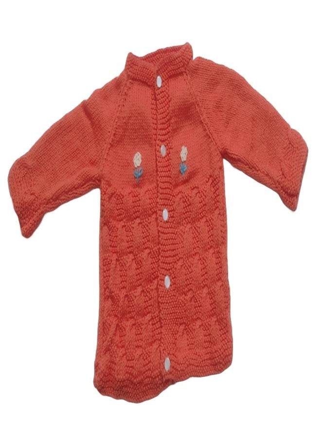 Cute Collection Woolen Light Weight Sweater for New Born Baby Boy and Girls | Sweater with Trouser, Cap and Pair of Socks Combo | Warm Clothes 6-9 Months Babies - Image 2
