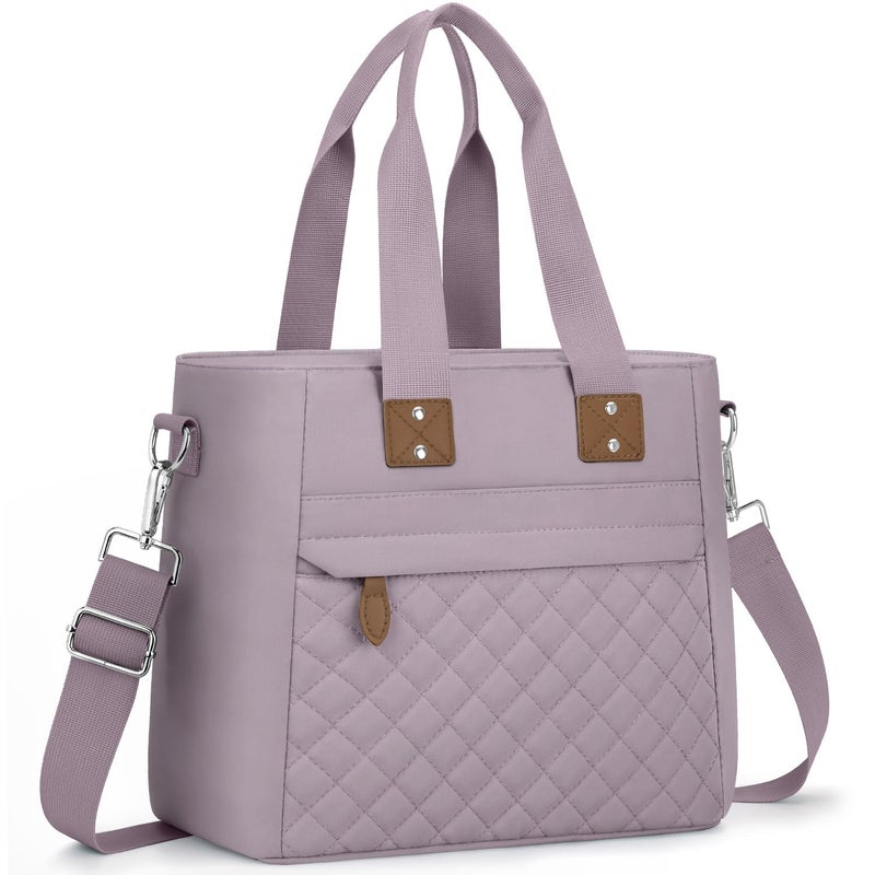 Capolo Insulated Lunch Box for Kids School - Large Thermal Lunch Bag Women with Removable Shoulder Strap, Reusable Lunch Cooler Tote Bags Purse for Adults Work, Picnic, Hiking, Beach, Travel, LargePurple - Image 1