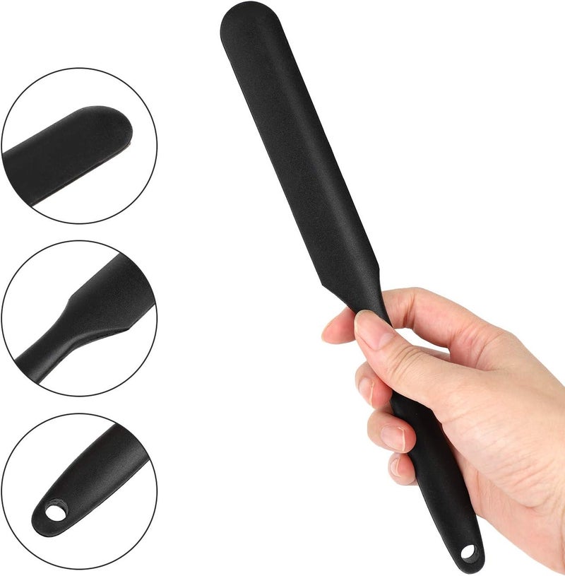 Gartful Store Black Silicone Stir Sticks Kit for Epoxy, 1pcs Silicone Spatula for Resin, 2pcs Large Silicone Stir Sticks, 4pcs Small Silicone Sticks, DIY Craft Tool for Mixing Resin, Paint, Liquid, Set of 7 - Image 4