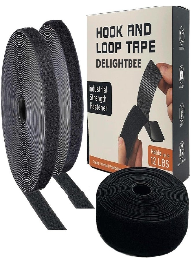 Delightbee Self Adhesive Hook and Loop Tape, Tapes, Mosquito net Mounting Tape For Office use, Photo Frames, Multipurpose double-sided Adhesive Hook Loop Tape for Crafting & Wall Hanging (Tape (25M x 25mm)) - Image 1