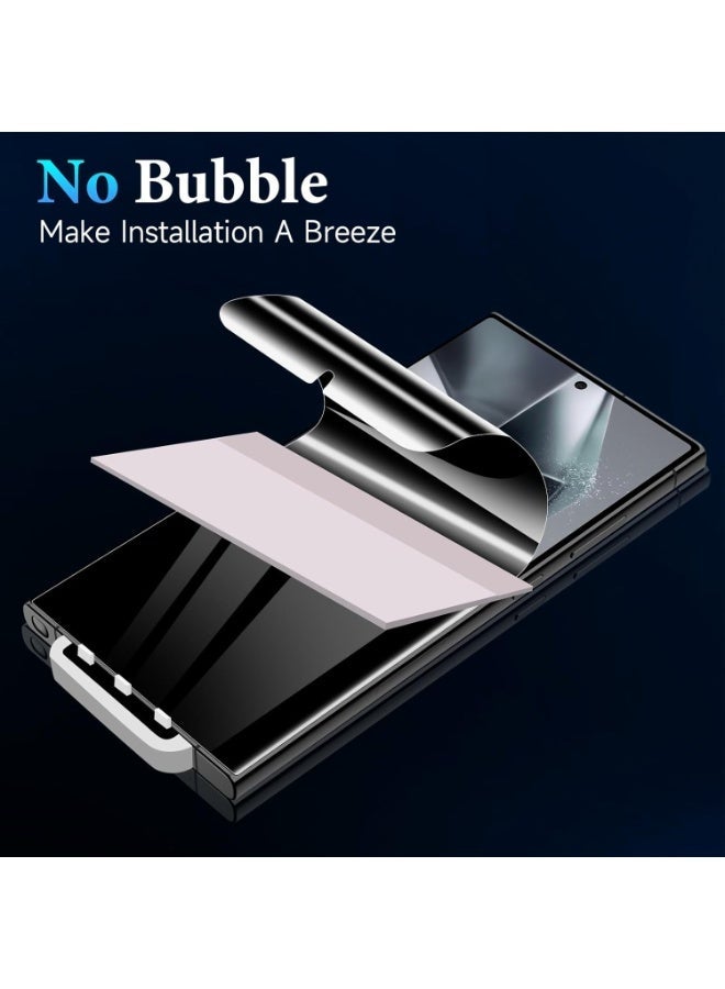 ELTRAZONE 2-Pack Matte Hydrogel Anti-Spy Screen Protector for Galaxy S24 Ultra 6.8-Inch – Flexible, Touch-Sensitive, Durable Privacy Film, Full Coverage Anti-Fingerprint Protective Shield – Case Friendly, Bubble-Free, Easy Installation - Image 4