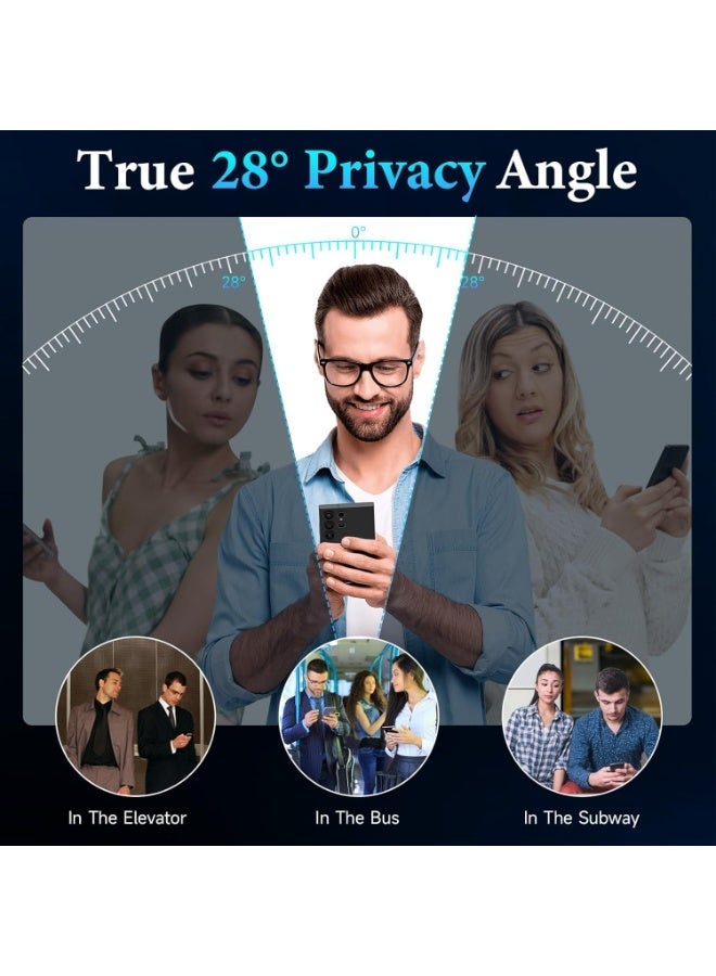 ELTRAZONE 2-Pack Matte Hydrogel Anti-Spy Screen Protector for Galaxy S24 Ultra 6.8-Inch – Flexible, Touch-Sensitive, Durable Privacy Film, Full Coverage Anti-Fingerprint Protective Shield – Case Friendly, Bubble-Free, Easy Installation - Image 3