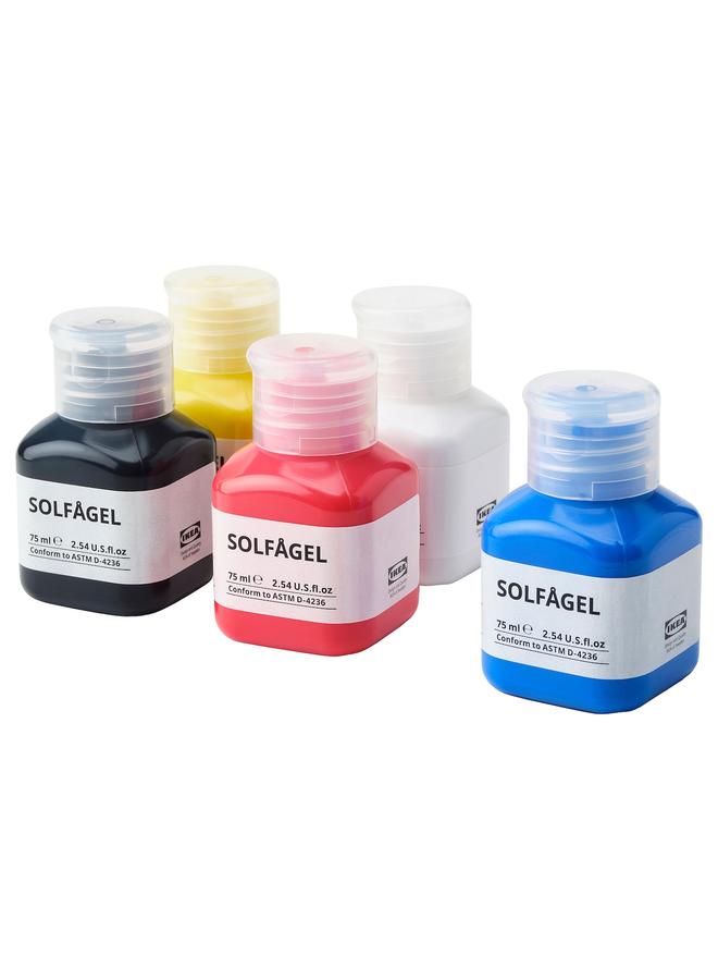 Zaboon Acrylic Paint, Mixed Colours, 375 Ml - Image 1