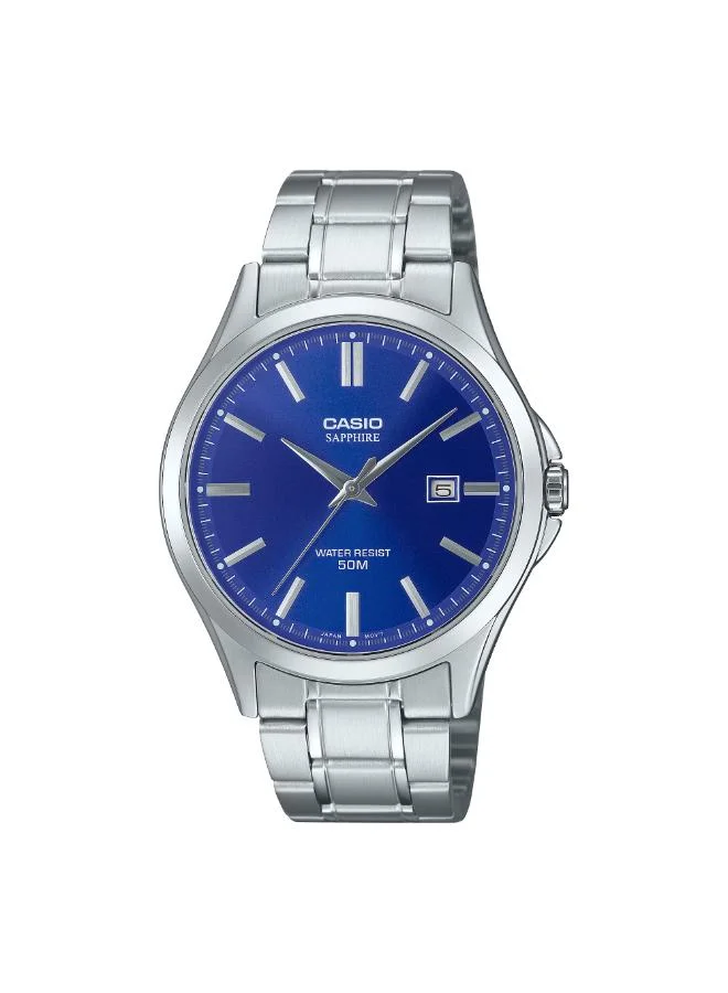 CASIO Men's Stainless Steel Analog Watch MTS-115D-2A1VDF - 41.3 mm