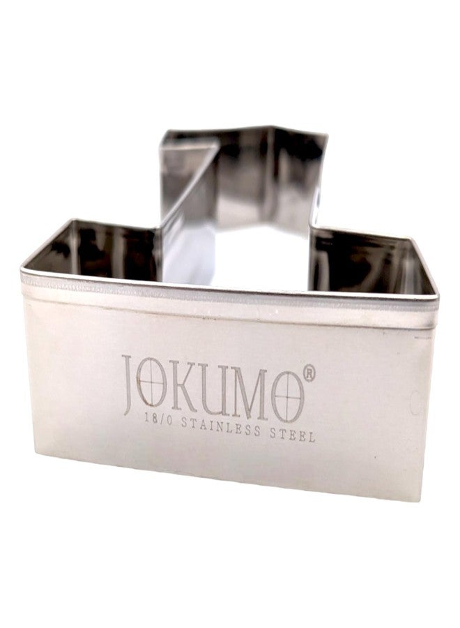 JOKUMO 1 Number One Shape Cookie Cutter 4” Birthday Letter Cookie Cutter Mold- 18/0 Stainless Steel - Image 4