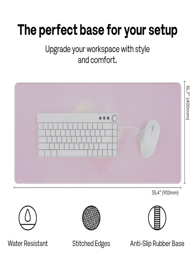 Pixio Mouse Pads - 36 x 16 inch XXL Celestial Love Pink Multifunctional Large Desk Mats for Gaming, Office, Desktop Anti-Slip Waterproof Washable Computer Mouse Mat - Image 2