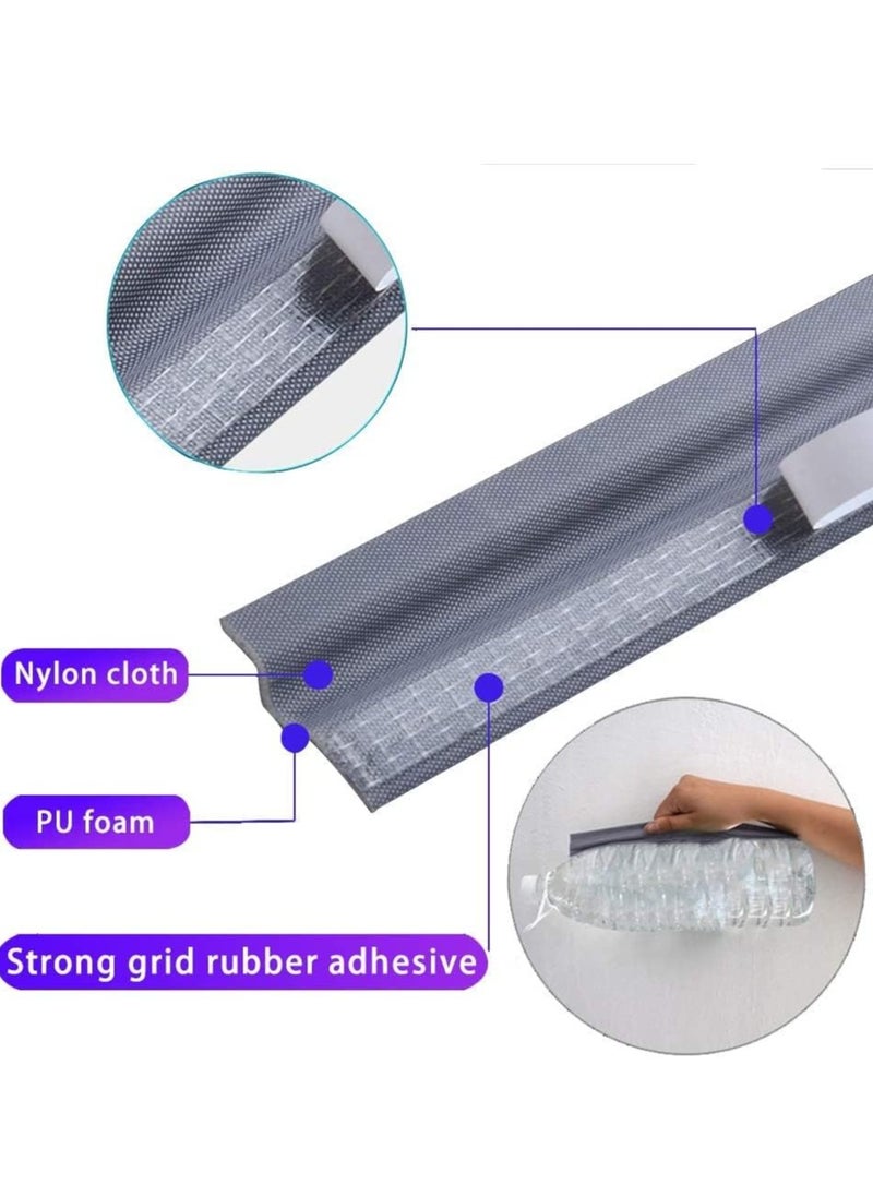 RATSAW - 4 Meters Self Adhesive PU Foam Window Weather Seal Strip Soundproof Pest-proof Windproof Dust-proof Door Seal Strip White - Image 1