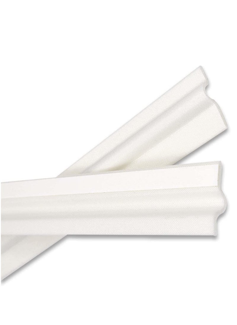 RATSAW - 4 Meters Self Adhesive PU Foam Window Weather Seal Strip Soundproof Pest-proof Windproof Dust-proof Door Seal Strip White - Image 1