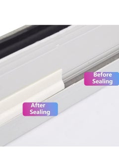 RATSAW 4 Meters Self Adhesive PU Foam Window Weather Seal Strip Soundproof Pest-proof Windproof Dust-proof Door Seal Strip White  - Image 5