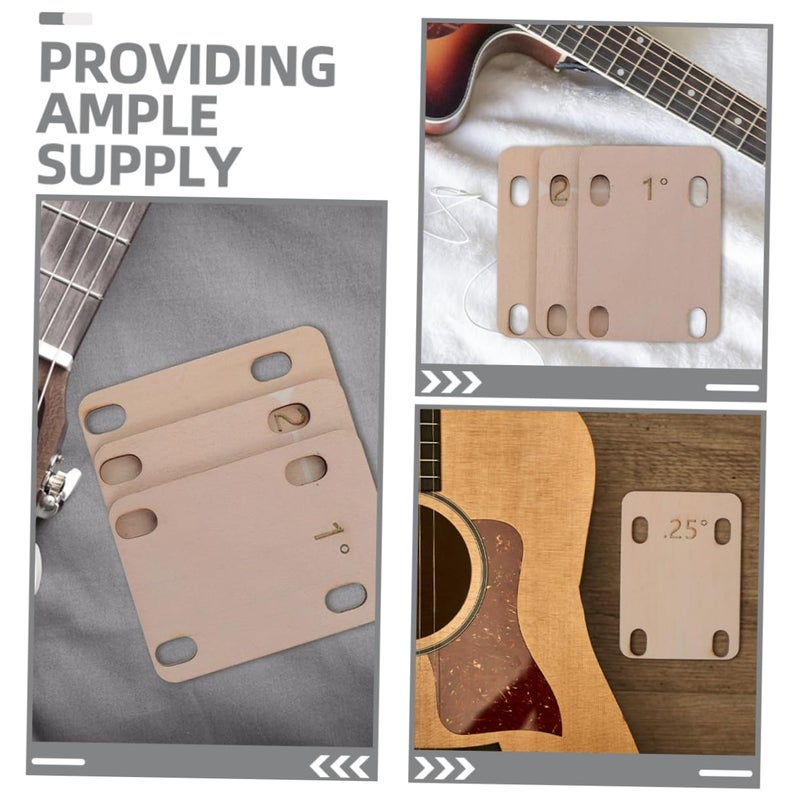 3Pcs Guitar Neck Spacer Bass Guitar Neck Plate Precision Fit Easy Installation - Image 5