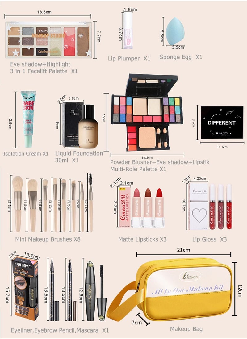l&wen - All in One Makeup Kit for Women Full Kit Multipurpose Essential Portable High-Quality Professional Makeup Gift Set Including All You Need for Makeup for Beginners and Professionals - Image 1