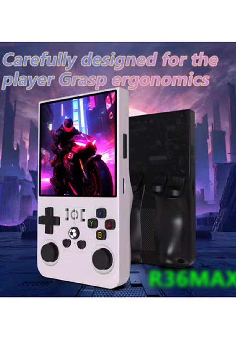 R36MAX Open Source Handheld Game Machine GBA Arcade Classic FC Arcade Portable PSP Playable God Of War-Product's Colour:Cardless Version-Model:R36max【white】 - Image 3
