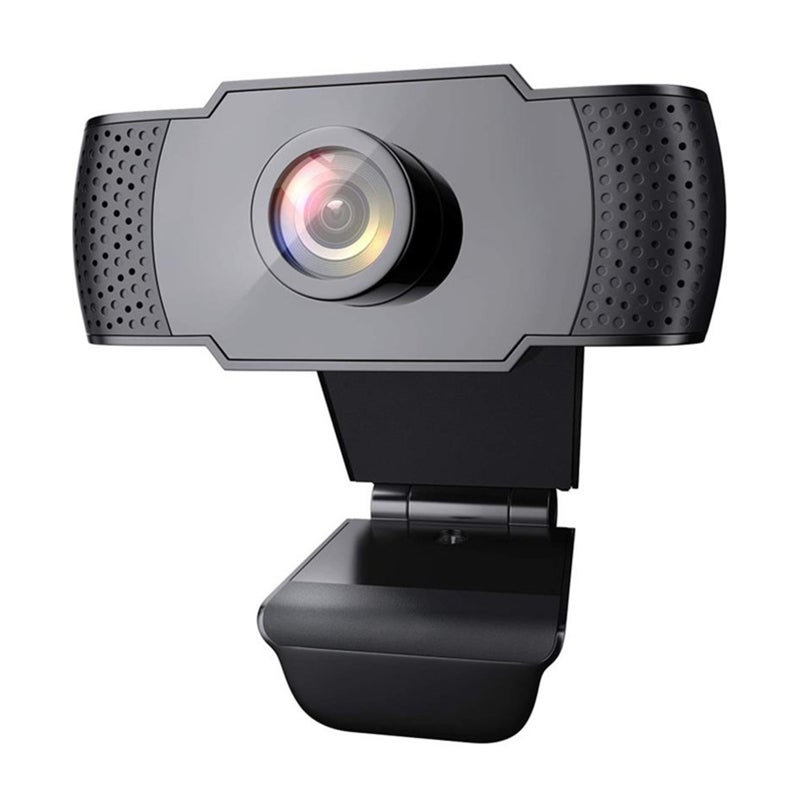 1080P Clear Webcam 2MP USB Computer Camera Built-in Noise Reduction Microphone,  Manual Focus Lens, Widely Compatible, Suitable to Live Streaming, Online Teaching, Video Call, Video Conference,etc. - Image 1