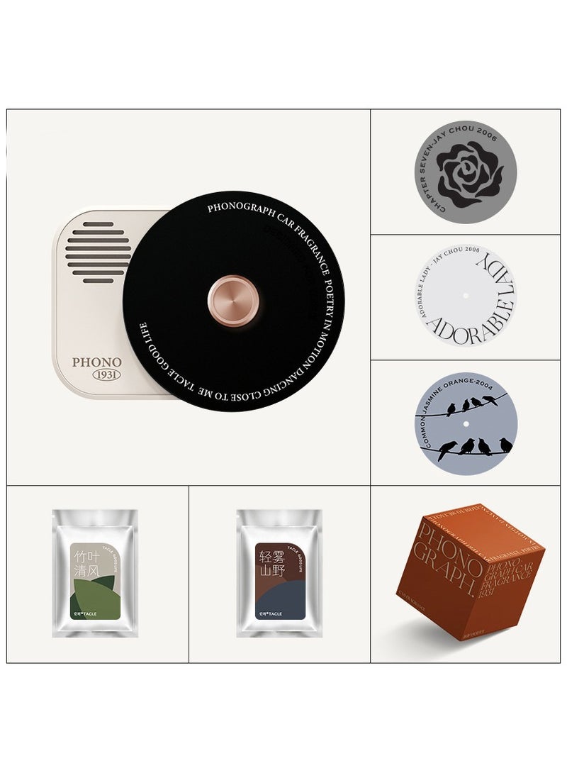 CD player shape Car Air Freshener with Air Vent Clip, Car Air Freshener for Interior Decor and Gift Decorations, rotary aromatherapy pieces - Image 1