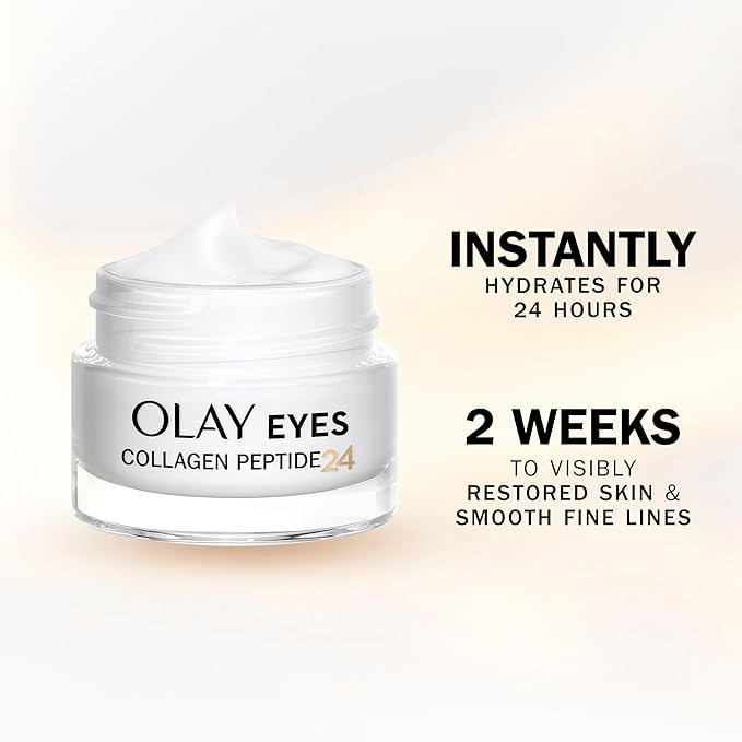 Olay Collagen Peptide Eye Cream Skincare with Niacinamide 99 Purity and Antioxidant Vitamin E Advanced Anti Ageing Skin Care with 3 Actions Strengthens Restores Hydrates 15ml - Image 3