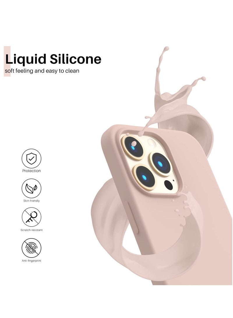 BORTONY iPhone 14 Pro Max Case 6.7 inch Slim Liquid Silicone 3 Layers Full Covered Soft Gel Rubber Case Cover - Image 2