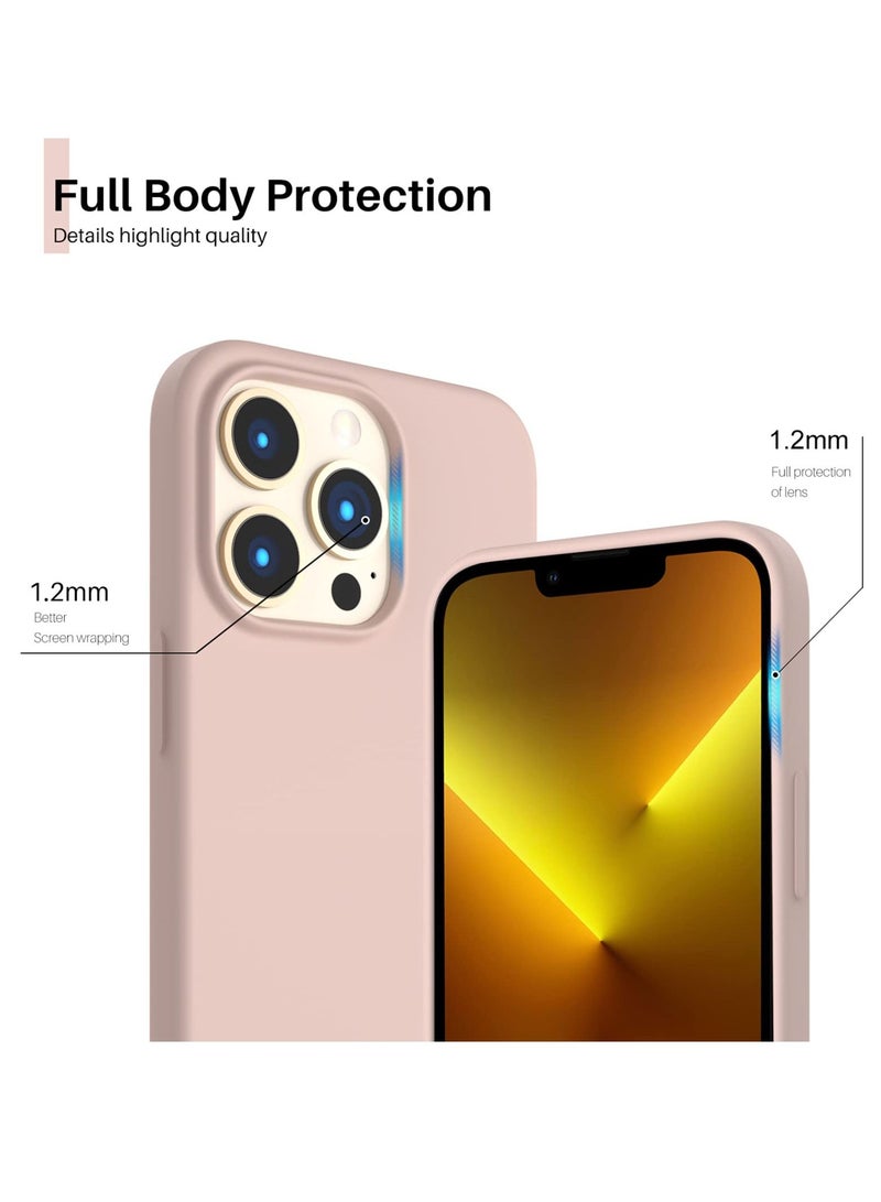 BORTONY iPhone 14 Pro Max Case 6.7 inch Slim Liquid Silicone 3 Layers Full Covered Soft Gel Rubber Case Cover - Image 3