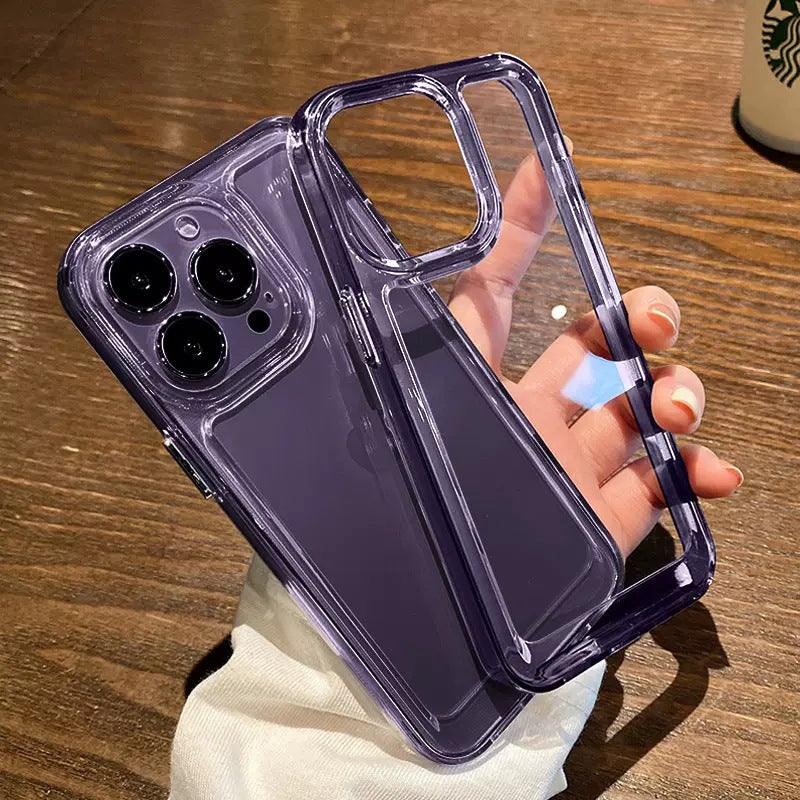 Space Shell Second Generation Electroplating Button Suitable for Iphone17Promax Mobile Phone Case Apple 16 Transparent 14 Hard 15 Shell - Image 2