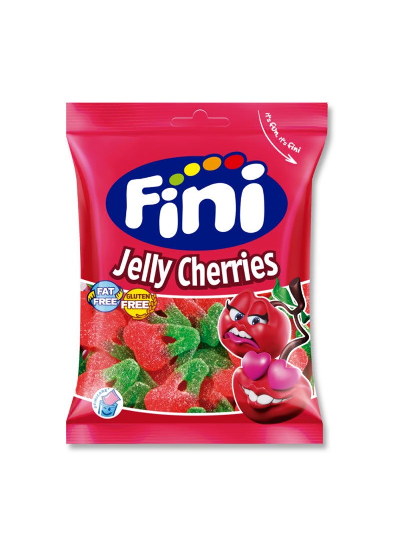 Fini Jelly Super Sour Cherries 90g - Image 1