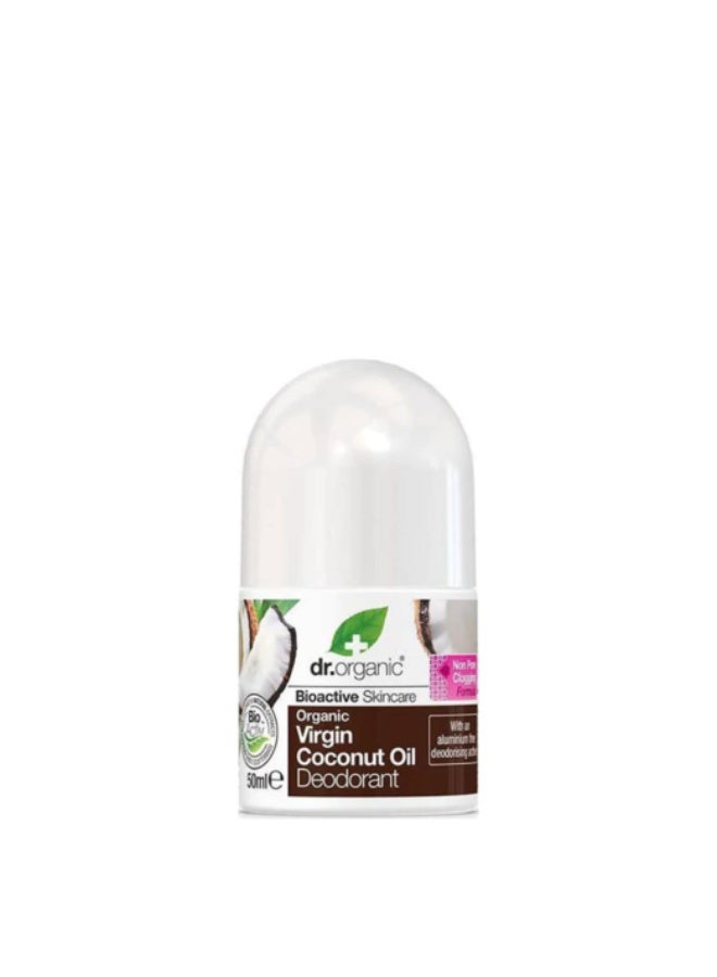 Dr.Organic Virgin Coconut Oil Deodorant 50ml - Image 1
