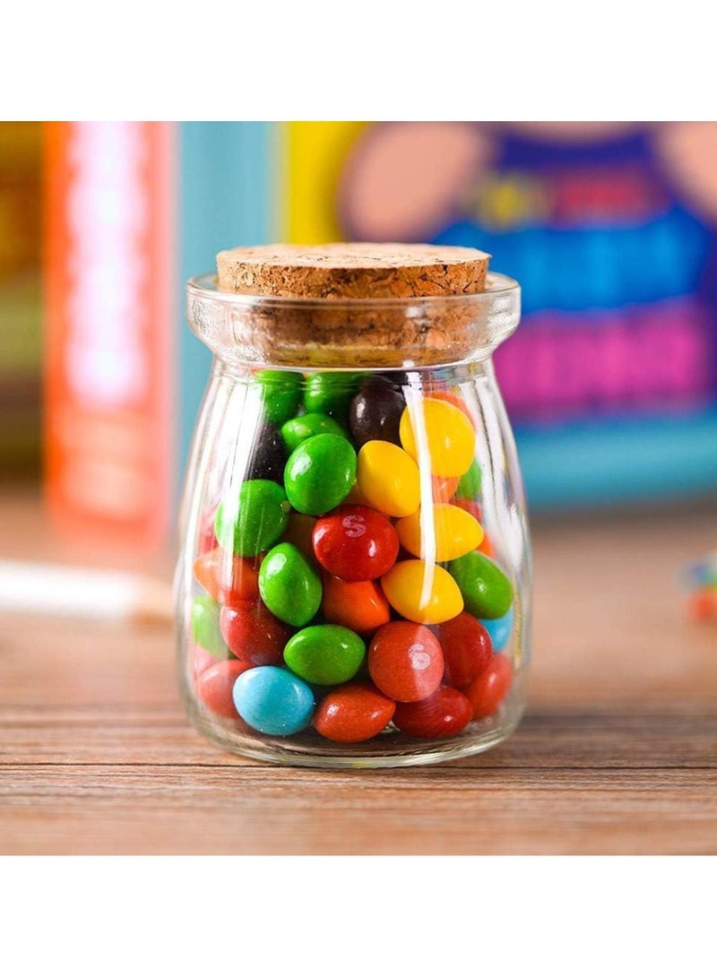 DIOTTI 10 Pack Glass Favor Jars with Cork Lid, 3.4 oz Small Glass Pudding jar Bottles for Wedding Favor, Baby Shower, Party Favor, Gift Jars for Candy, with Label Tags and String - Image 3