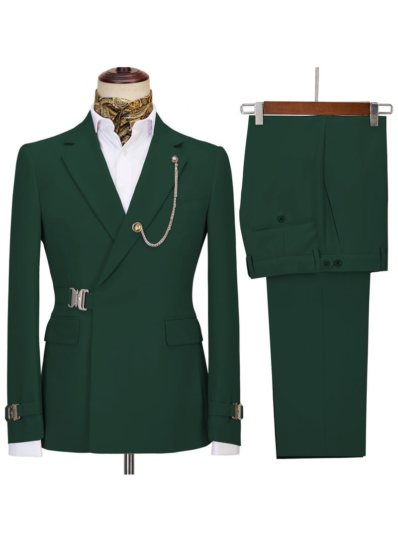 KUYING New Fashionable Men's Two-Piece Suit Set  - Image 1