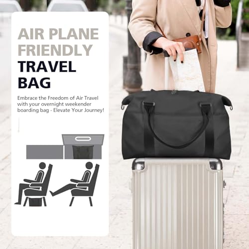 TOPBAG Travel Duffle Bag Waterproof Weekender Bag Carry On Tote Bags for Women Travel Essentials Sport Gym Bag for Men Hospital Bag for Labor and Delivery Overnight Bag Luggage Bag with Trolley Sleeve - Image 3