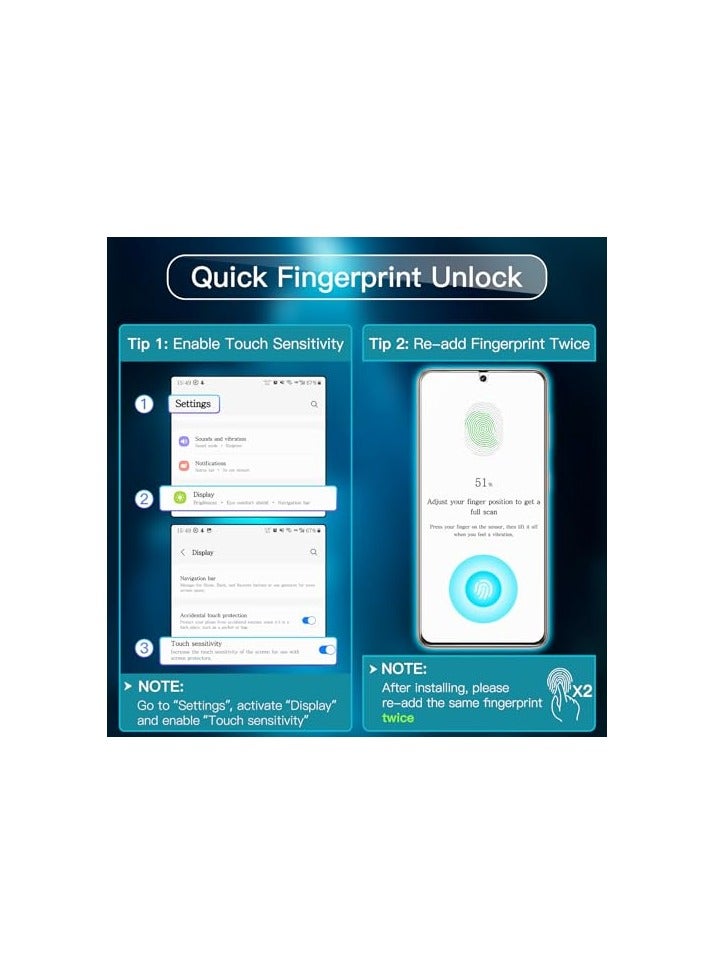 جي تيك واقي شاشة JETech لهاتف Samsung Galaxy S21 5G مقاس 6.2 بوصة، طبقة من الزجاج المقوى مع أداة تثبيت سهلة، متوافق مع معرف بصمة الإصبع، شفاف عالي الدقة، 3 عبوات - Image 5