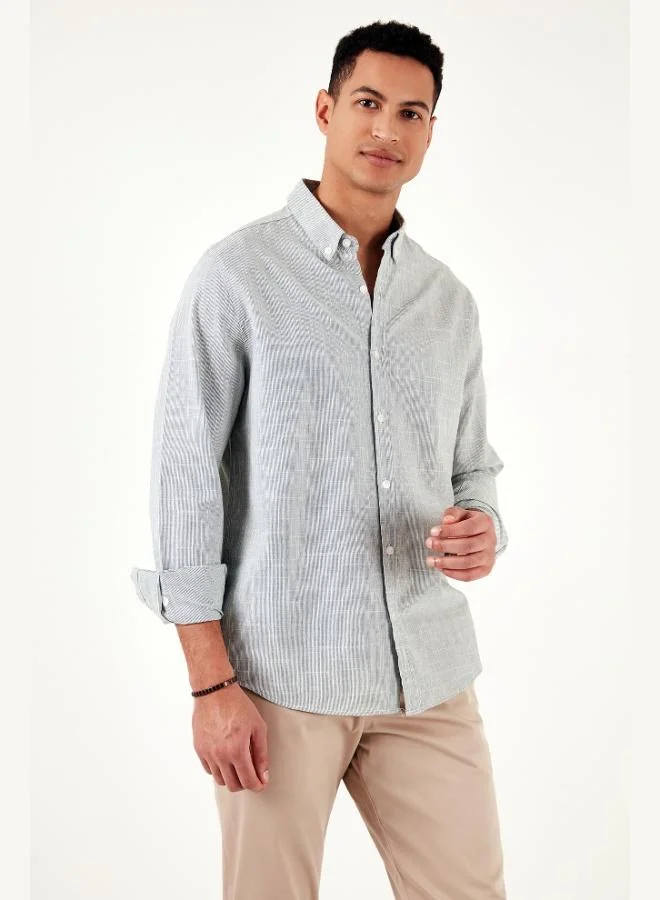 Buratti Cotton Regular Fit Button-Down Collar Shirt Men's SHIRT CF24S116488