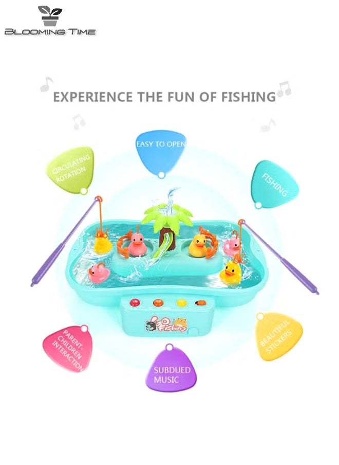 BLOOMING TIME - Children's Educational Electric Water Cycle Magnetic Fishing Toy - Image 1