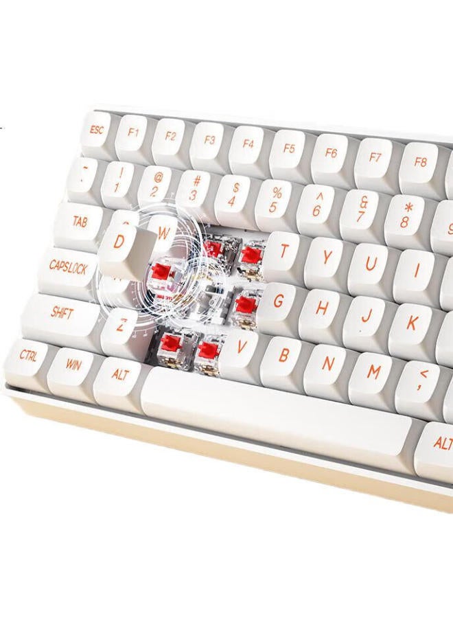 aigo Aigo Ck104 Wireless 2.4G Gaming And Office Mechanical Keyboard And Mouse Combo, Plug And Play, Multi-Key Anti-Ghosting, Genuine Mechanical Switches, Soy Milk Box, Red Switch - Image 2