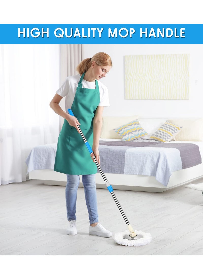Excefore - Mop Replacement Handle,  360 Degree Mop Handle Replacement  Rotating Stick, Household Cleaning Accessories for Floor Cleaning(Blue) - Image 1