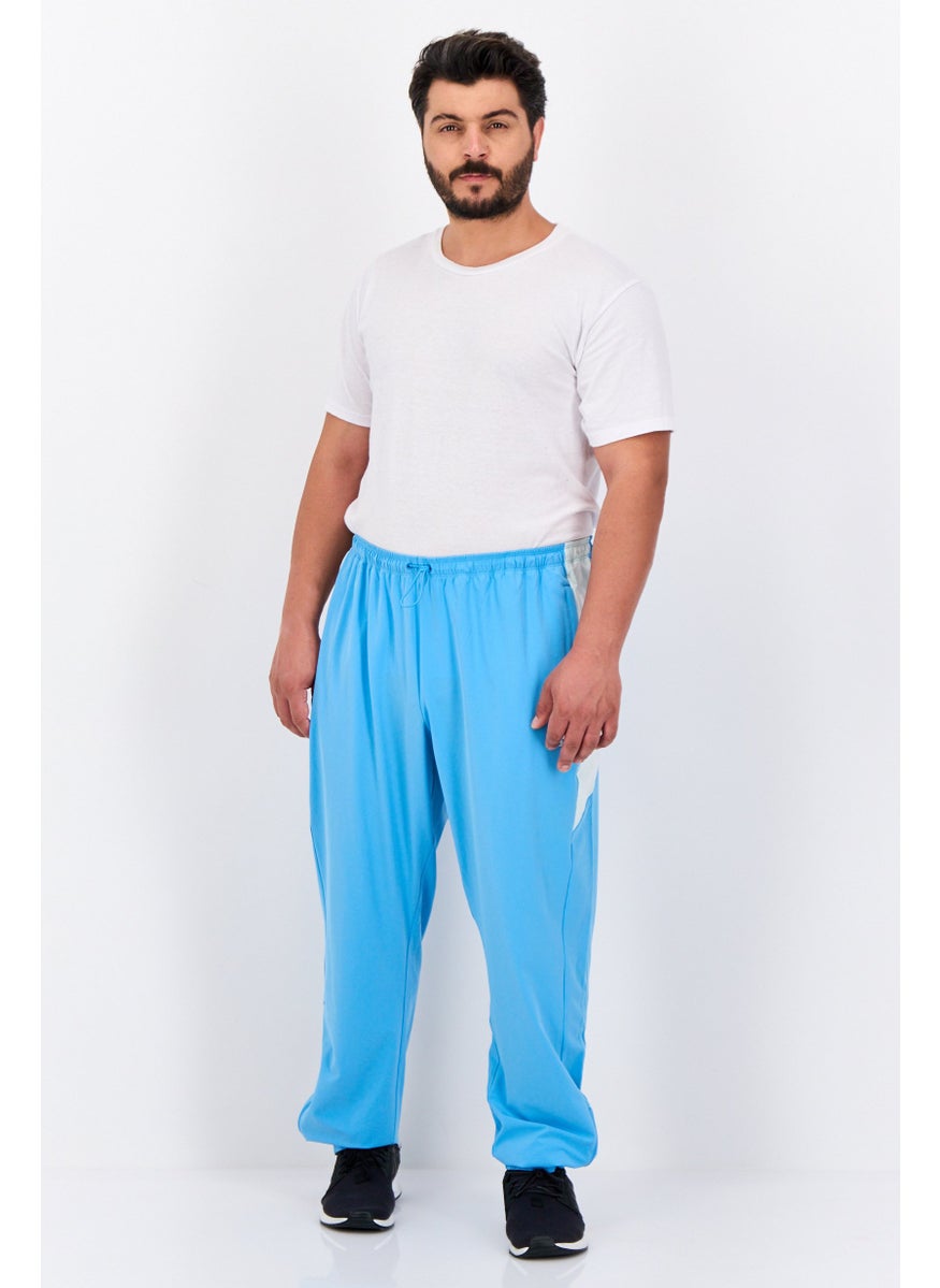 Adidas - Men Sportswear Fit Drawstring Brand Logo Track Pant, Blue - Image 1