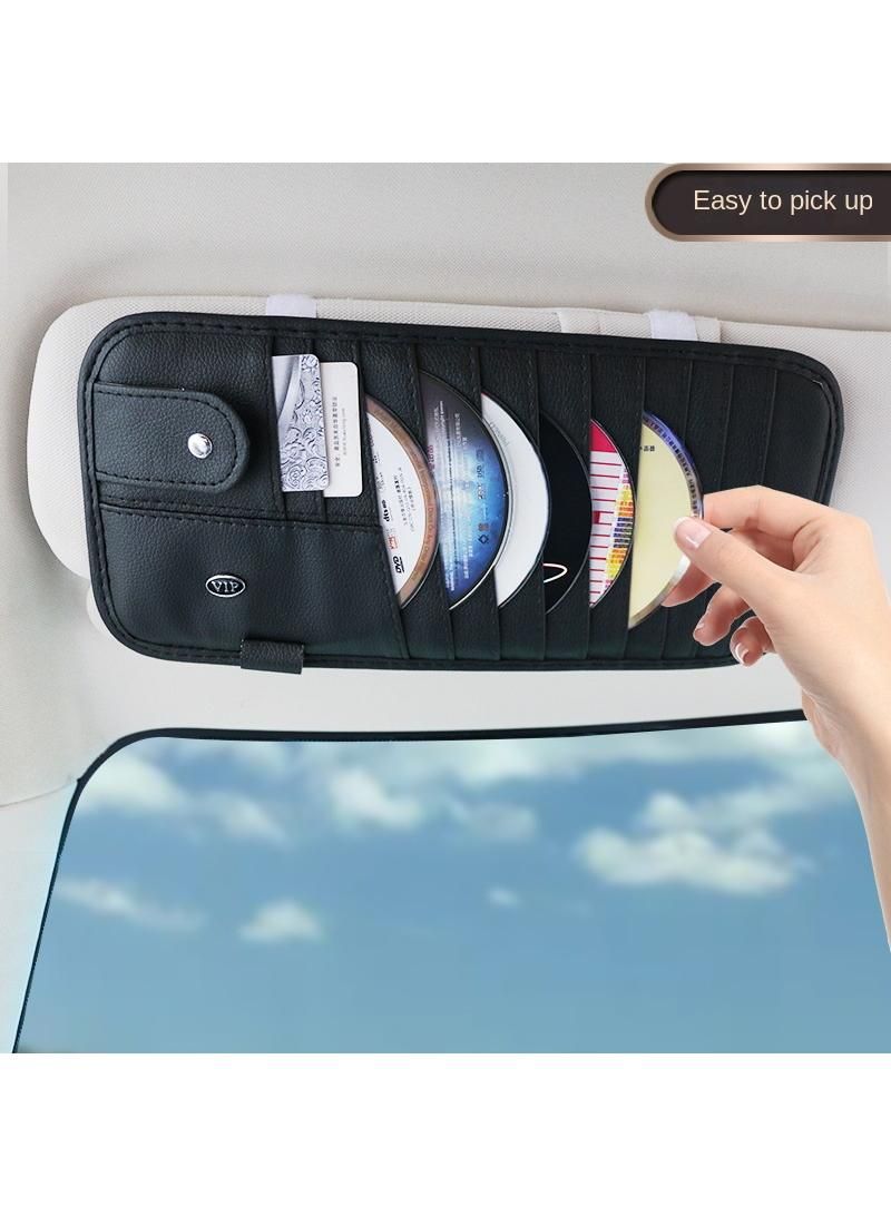 Generic Car Storage Bag CD Board Card Holder Car Storage Box Disc Bag Glasses Holder - Image 2