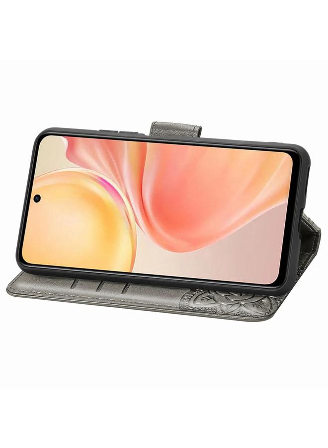 Zaboon Case For Honor 400 Lite Butterfly Love Flower Embossed Leather Phone Case - Image 4