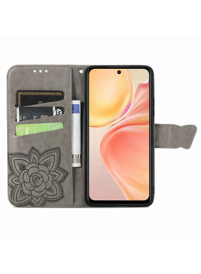 Zaboon Case For Honor 400 Lite Butterfly Love Flower Embossed Leather Phone Case - Image 3