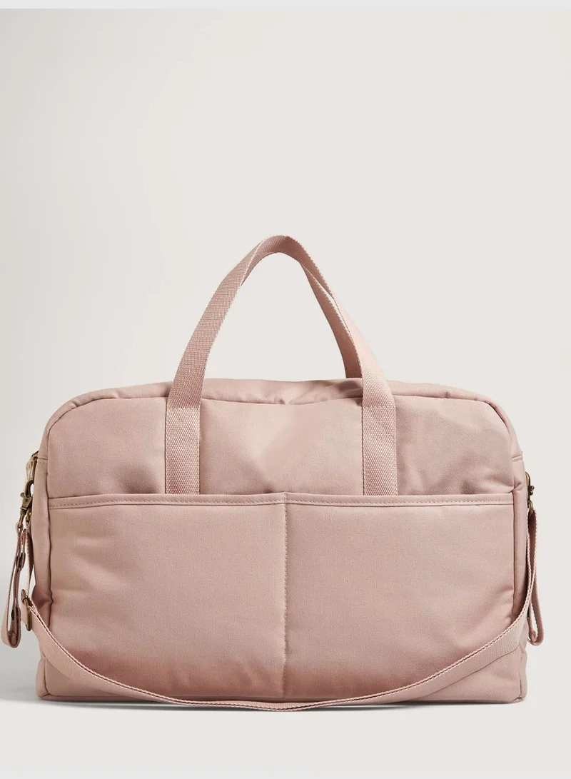 oysho Canvas pram maternity bag