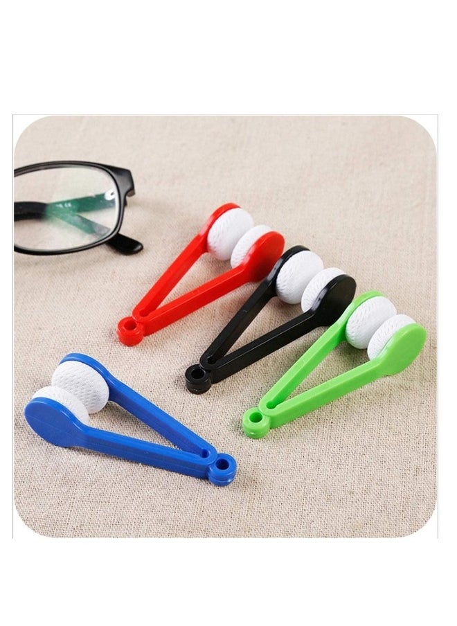 Generic 10 Pcs Mini Sun Glasses Eyeglass Microfiber Spectacles Cleaner Brush Cleaning Tool,Random Color，Mini Tool Glasses brush  - Image 2